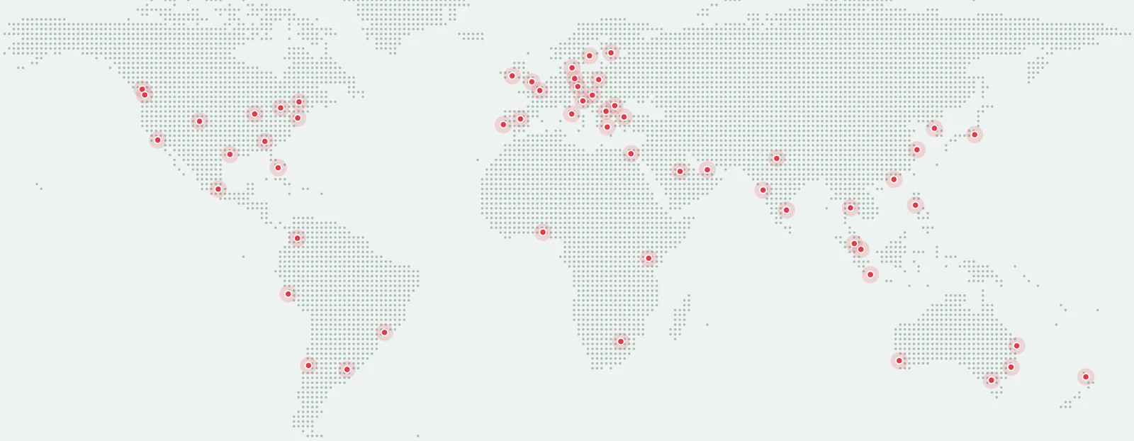 World map with pins marking store locations collected by web scrapers